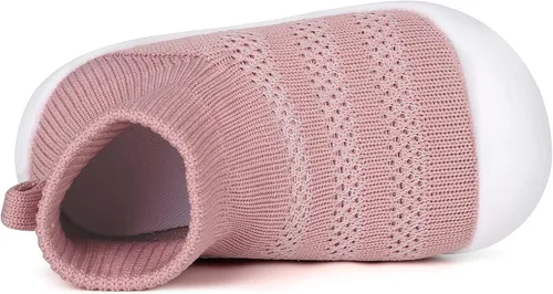 Vista 45 de Zapatos de bebé Pantuflas para niños pequeños, calcetines para niños y niñas, suela antideslizante