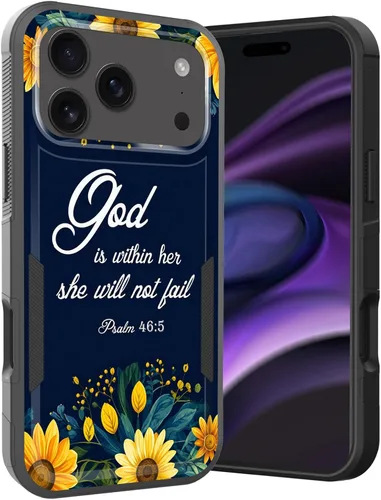 Vista 252 de Funda para iPhone Air, doble capa híbrida resistente resistente a prueba de golpes de policarbonato duro + funda protectora de silicona suave
