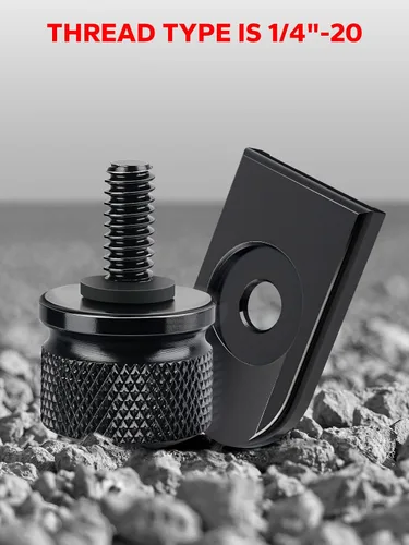 Vista 2 de Amazicha Cubierta de perilla de montaje de tornillo de lengüeta negra para Harley Touring 1996-2026