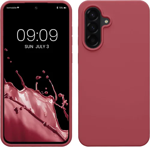 Vista 142 de kwmobile Funda Compatible con Samsung Galaxy A14 5G - Funda de teléfono de TPU y silicona con acabado suave - Verde Lima