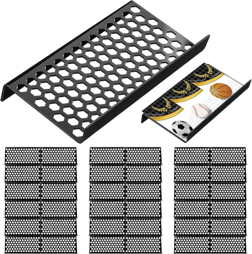 Vista 18 de Yalikop 10 soportes para tarjetas coleccionables para vitrina, hueco Elevadores modulares de acrílico de la exhibición para el juego de mesa