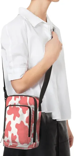 Vista 7 de Bolso cruzado pequeño para hombres y mujeres, bolso bandolera con bloqueo mejorado, elegante y fácil de transportar, Undertone