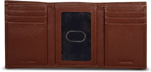 Vista 79 de Nautica Men's Trifold Wallet RFID Blocking Protection ID Window Card Slots Genuine Leather Durable