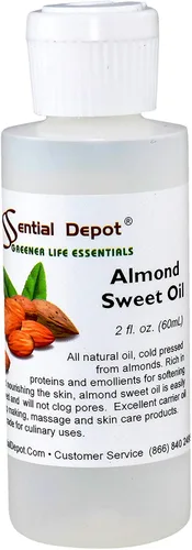 Vista 6 de Essential Depot Aceite dulce de almendras PLUS FREE recipiente vacío de 2 onzas, 1 cuarto de galón, 32 onzas, recipiente de polietileno de alta