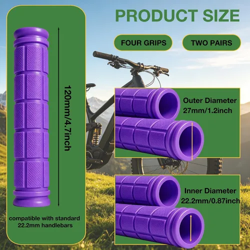 Vista 36 de 2 pares de empuñaduras para manillar de bicicleta para bicicletas