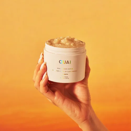Vista 8 de OUAI St. Barts - Exfoliante corporal con mezcla de azúcar y aceite de coco para piel suave e hidratada, exfoliante suave para eliminar