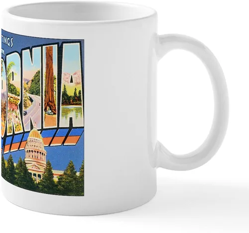 Vista 56 de CafePress Taza de café de cerámica de 11 oz (11.0 fl oz) de San Francisco Blanco - Taza San Francisco