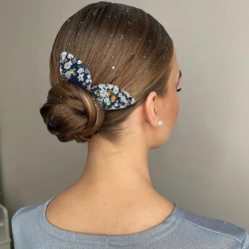 Vista 4 de 4 Piezas Creador de Moños Hábil Twist Francés Oreja de Conejo Retorcedor de Moños Flor Flexible Rápido Accesorios de Peinado para Mujeres Niñas