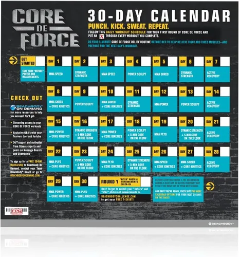Vista 6 de Beachbody CORE DE Force Deluxe Kit DVD Programa de entrenamiento - Inspirado en MMA - Creado