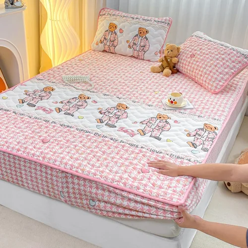 Vista 38 de Juego de sábanas bajeras extra largas tamaño King de 3 piezas con 2 fundas de almohada, forro polar de leche, suave para arrugas y antidecoloración