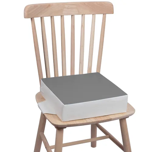 Vista 7 de Asiento elevado para mesa de comedor, impermeable, de poliuretano, lavable, grueso, asiento elevador para niños pequeños, asiento elevador para mesa