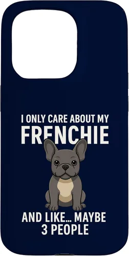 Vista 14 de I Care About My Frenchie & 3 People French Bulldog Owner Case for iPhone XR