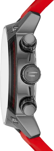 Vista 2 de Diesel Reloj rojo de cuarzo con pantalla analógica DZ4481 Overflow para hombre, Rojo -, Cronógrafo, movimiento de cuarzo