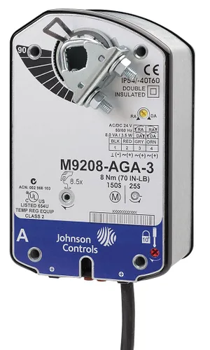 Vista 2 de Johnson Controls M9203-GGA-2 Actuador eléctrico, 27 in-lb. Par de funcionamiento, -22 a 140 grados F