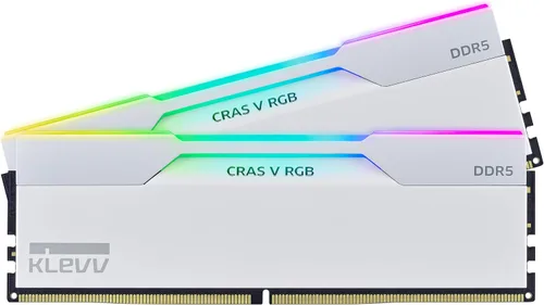 Vista 9 de KLEVV CRAS V RGB DDR5 32 GB (2x16 GB) 6000 MHz CL28 SK Hynix A-Die 1.35V Memoria RAM de escritorio para juegos XMP 3.0 / AMD Expo Ready - Negro
