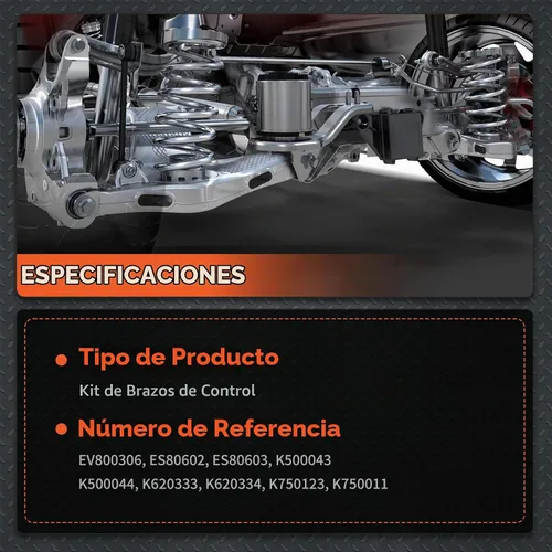 Vista 2 de labwork Kit de suspensión delantera de 14 piezas de reemplazo de brazos de control para Toyota Camry 2007-2011
