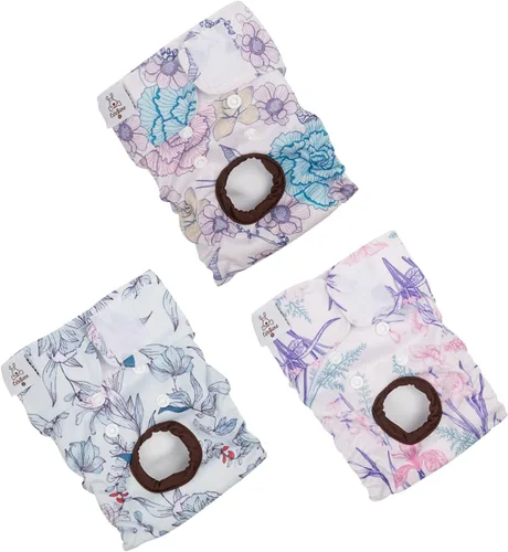 Vista 27 de CuteBone - Pañales para perras, paquete de 3 unidades para perritos, talla XS, D14XS