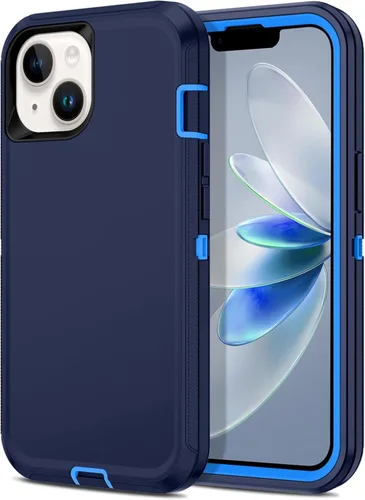 Vista 9 de Funda para Apple iPhone 12 / iPhone 12 Pro (6.1 pulgadas), resistente a los golpes, a prueba de polvo y caídas, doble capa, color negro