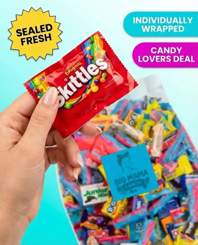 Vista 7 de Big Mama Candy Paquete variado de caramelos de piñata envueltos
