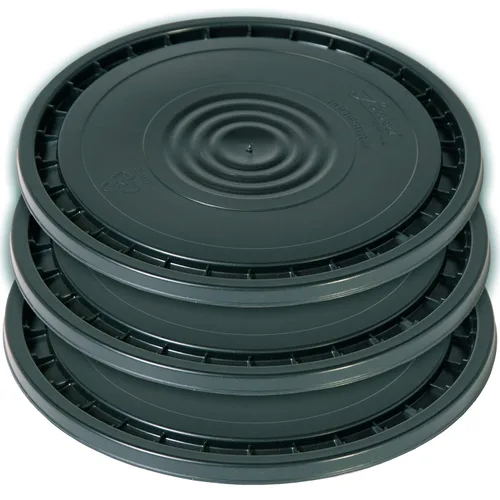 Vista 9 de Meranti Tapa de cubo reutilizable de 3.5, 5, 6 y 7 galones, grado alimenticio, color negro, paquete de 1