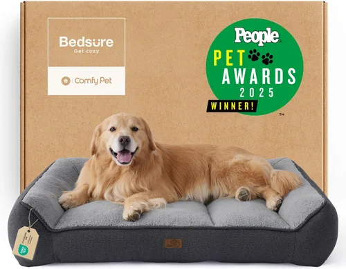 Vista 30 de Bedsure SupportMax® - Camas ortopédicas extra gruesas para perros de tamaño Negro