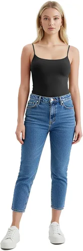 Vista 19 de Emmalise Camisola larga casual básica para mujer, con tirantes ajustables, top en capas