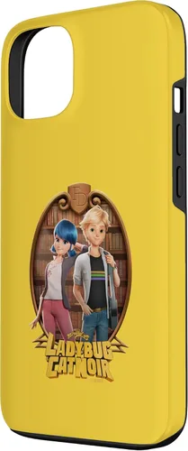 Vista 2 de Funda para iPhone 13 Miraculous Ladybug and Cat Noir The Movie Marinette Adrien