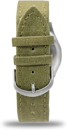 Vista 8 de Smith & Wesson Reloj militar para hombre, 3 correas de lona intercambiables, resistente al agua 3 ATM, visualización de la fecha, cristal resistente