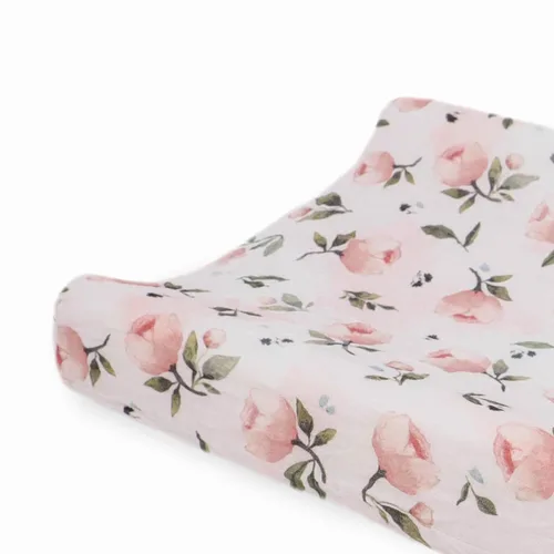 Vista 4 de Little Unicorn Funda para cambiador para recién nacidos y bebés, tela de muselina suave y transpirable, funda para cambiador de pañales para bebés