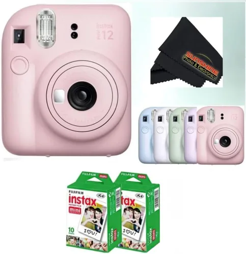 Vista 16 de Fujifilm Cámara instantánea Instax Mini 12 - Blossom Pink con 3 paquetes individuales