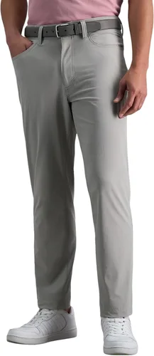 Vista 11 de Haggar - Pantalón deportivo de viaje para hombre, ajuste recto, 5 bolsillos, elástico, casual, con tecnología Performance