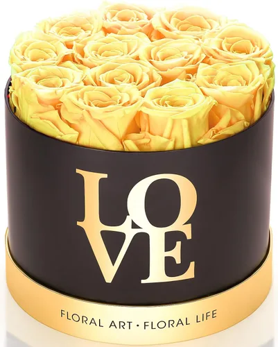 Vista 9 de Rosas preservadas en caja de regalo de lujo, 12 rosas eternas reales que duran hasta 3 años, flores eternas para mujeres, aniversario, cumpleaños