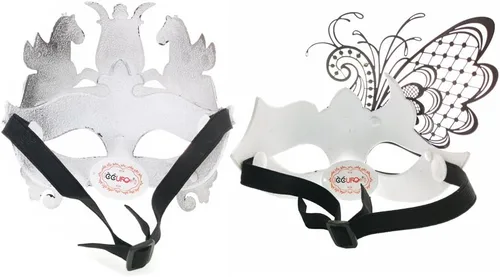 Vista 6 de Varias máscaras venecianas para mascaradasfiestasbaile de graduaciónMardi GrasBodaDecoración de pared