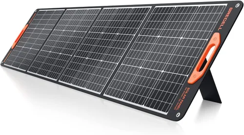 Vista 10 de GRECELL - Panel solar portátil de 240 W para central eléctrica, ultraligero y plegable 25% Efficiency Mono Foldable Solar Charger with 4