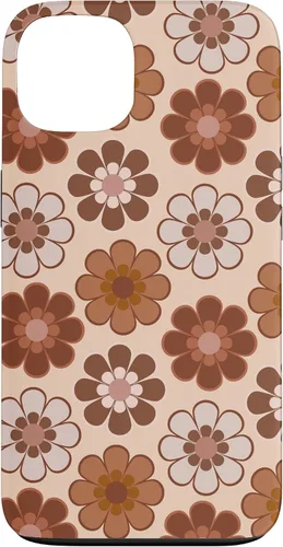 Vista 7 de 70s Retro Floral Pattern in Brown, Tan and Camel Case for iPhone 17