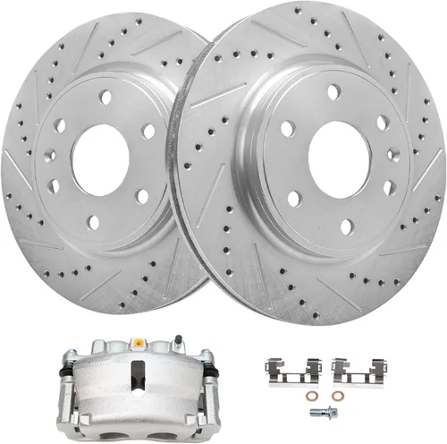 Vista 47 de Detroit Axle - Rotores de freno delanteros para Lexus GS350 GS430 GS450h GS460 IS200t IS250 IS300 IS350 Reemplazo de rotores de freno perforados