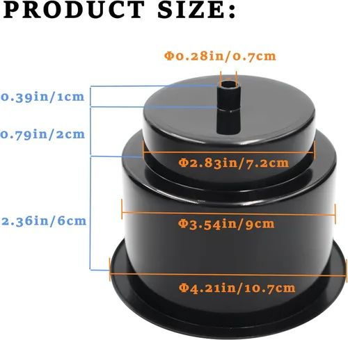 Vista 3 de DNB Portavasos de Plástico Negro - 4 PCS Soportes para Bebidas de Inserción con Drenaje - Accesorios para Barco Marino Coche RV