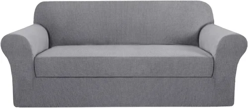 Vista 13 de H.VERSAILTEX - 2 fundas protectoras de licra suave Jacquard para respaldo de silla, lavable a máquina