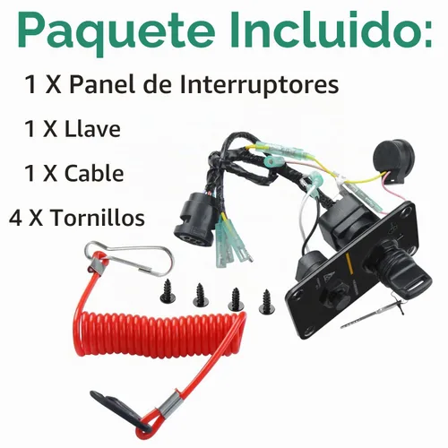 Vista 4 de Panel de interruptor principal Panel de interruptor de llave de motor único