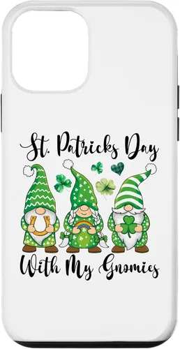 Vista 24 de iPhone 16 St Patricks Day Tee Shamrock Shirt Three Gnomies St Patricks Case