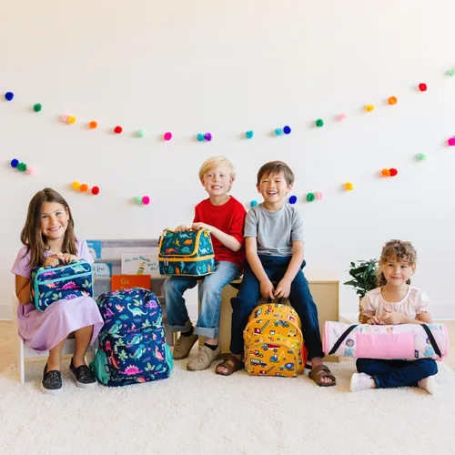Vista 6 de Wildkin Lonchera para niños con aislamiento – Duradera y reutilizable para la escuela y los viajes - Naranja Bengala Lonchera aislada y limpia