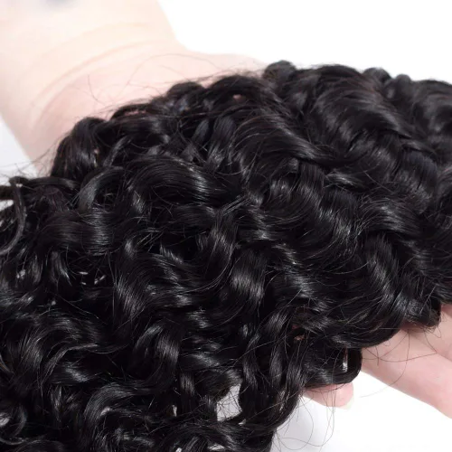 Vista 5 de Amella Hair, 100% cabello virgen rizado brasileño sin procesar, 1 paquete de 10 pulgadas (paquete de 1) extensiones de cabello virgen brasileño