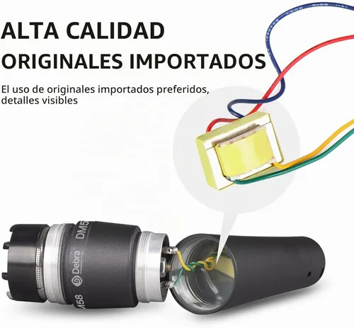 Vista 3 de D Debra Micrófono dinámico con cable, micrófono de mano vocal dinámico cardioide con clips de micrófono, adecuado para altavoces, máquina de canto