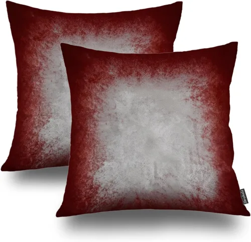 Vista 46 de Shrahala Juego de 2 fundas de almohada de mandala de color beige para exteriores, cuadradas, mandala, para interiores, de lino resistente al agua