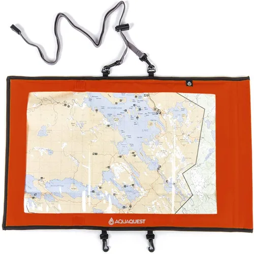Vista 6 de AquaQuest Trail Map - Funda 100% impermeable para bolsa seca, protector de mapas, soporte para documentos al aire libre con ventana transparente