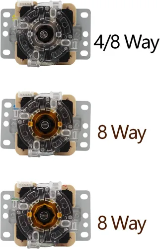 Vista 5 de Nuevo Arcade Kit de bricolaje parte Joystick Bundle para PC Mame retropie Raspberry Pi... (Negro)