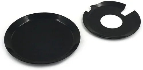 Vista 2 de AnXin Juego de protectores de cubierta del embrague del motor para DRZ400 DRZ400S DRZ400SM DRZ400E KLX400, juego de salvamotores de aleación de Negro