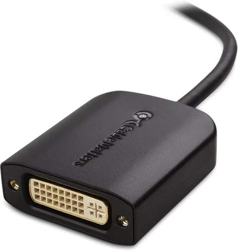 Vista 4 de Cable Matters Adaptador USB C a DVI (adaptador USB-C a DVI) en negro - Thunderbolt 4 / USB4 / Thunderbolt 3 Puerto compatible con MacBook Pro, Dell