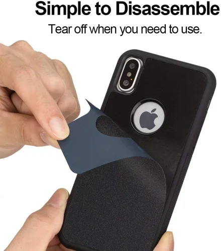 Vista 6 de Funda antigravedad para iPhone 8 Plus, iPhone 7 Plus, iPhone 6/6S, Carcasa mágica, nano succión, antigravedad para iPhone 8P 7P, palito del selfie.