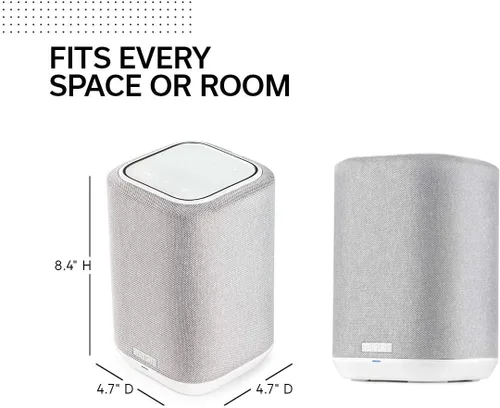 Vista 2 de Denon Altavoz inalámbrico Home 150 (modelo 2020) HEOS integrado, AirPlay 2 y Bluetooth Compatible con Alexa Diseño compacto Blanco (renovado)